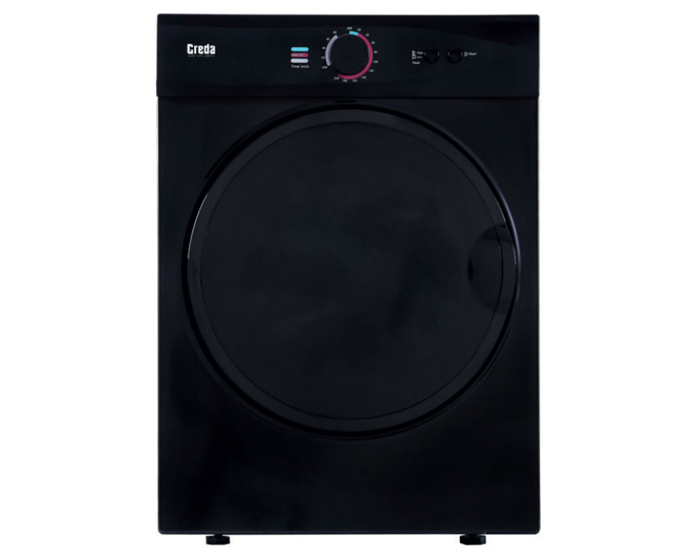 Creda C3TDBL 3KG Vented Compact Freestanding Black Tumble Dryer