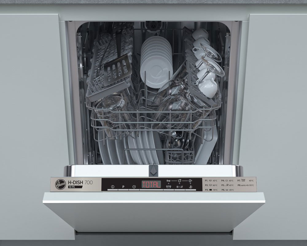 Hoover HMIH2T1047 10 Place ساخته شده در ماشین ظرفشویی کاملاً باریک