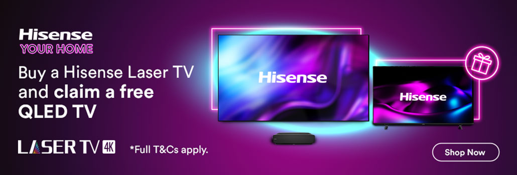 Free QLED TV with a Hisense Laser TV