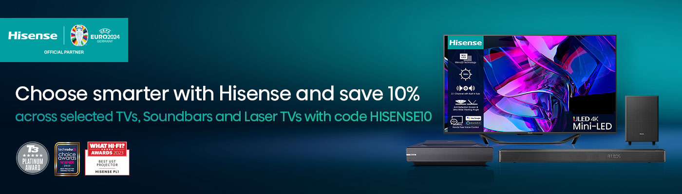 Save 10 percent with Hisense