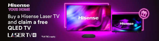 Free QLED TV with this Hisense Laser TV